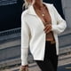 thumbnail image 4 of Puntoco suéter mujer moda cuello alto manga cremallera Color sólido suéter camisetas liquidación de Navidad Puntoco Puntoco-383, 4 of 5