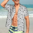 thumbnail image 5 of Yiaed Nautical Themed Simple Anchors Print Hawaiian Shirt for Men Short Sleeve Button Down Shirts Beach Shirts for Men-XX-Large, 5 of 5