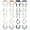 4 Colors, variant on 20 Pcs Fake Nose Rings Non Piercing Magnetic Stainless Steel Jewelry with Storage Box for Women Men