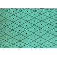 thumbnail image 1 of Ahgly Company Indoor Rectangle Solid Turquoise Blue Modern Area Rugs, 2' x 3', 1 of 4