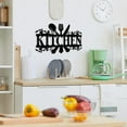 Wrvxzio Black Metal Kitchen Wall Decor, Rustic Country Farmhouse Sign