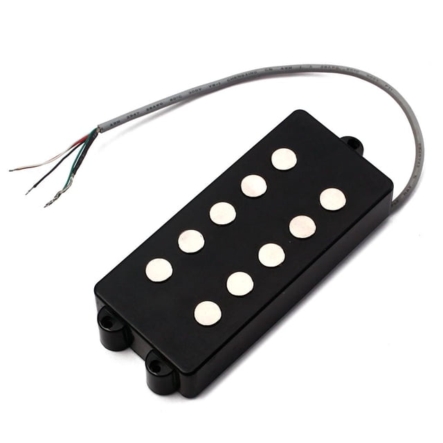 Pastillas de doble bobina de 5 cuerdas Accesorios de recogida de sonido de guitarra baja kusrkot Recogida de sonido de bajo