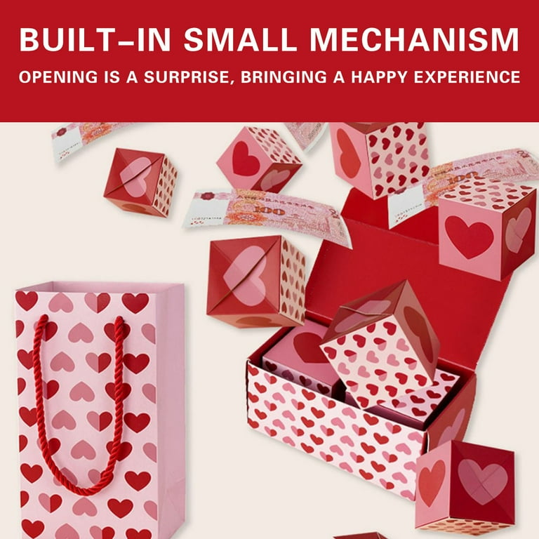 JeashCHAT Valentine's Day Surprise Box Gift Box Set, Folding