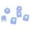 Blue, variant on TIELUTT Party Decorative LED Ice Cubes Light MultiColor Liquid Sensor Bar Party Ice Cubes Stones Ice Trays Silicone Kitchen Tray Ice Storage Trays for Freezer Crushed Ice Tray