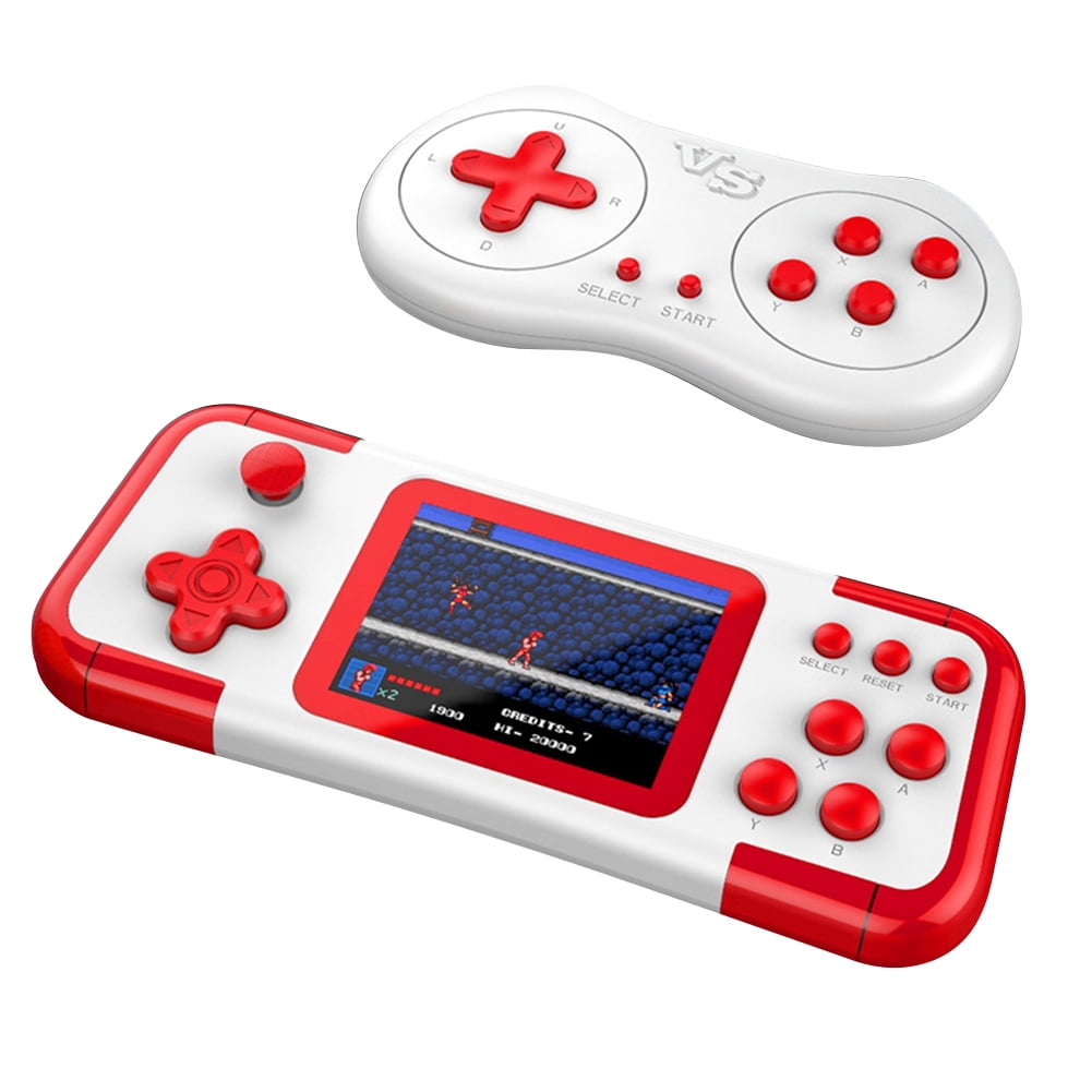 666 in 1 Game TFT Screen Handheld Arcade Gaming Console (Red Double
