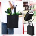 thumbnail image 4 of Bolsas de regalo Saintrygo, 28 x 24 x 10 cm, reutilizables, negras, 10 unidades, 4 of 6