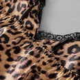 thumbnail image 3 of Camisones con estampado de leopardo para mujer, ropa de dormir Sexy con sujetador acolchado, falda de noche de satén de seda sintética, pijama de verano, novedad, 3 of 5