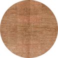 thumbnail image 1 of Ahgly Company Machine Washable Indoor Round Abstract Yellow Orange Area Rugs, 6' Round, 1 of 7