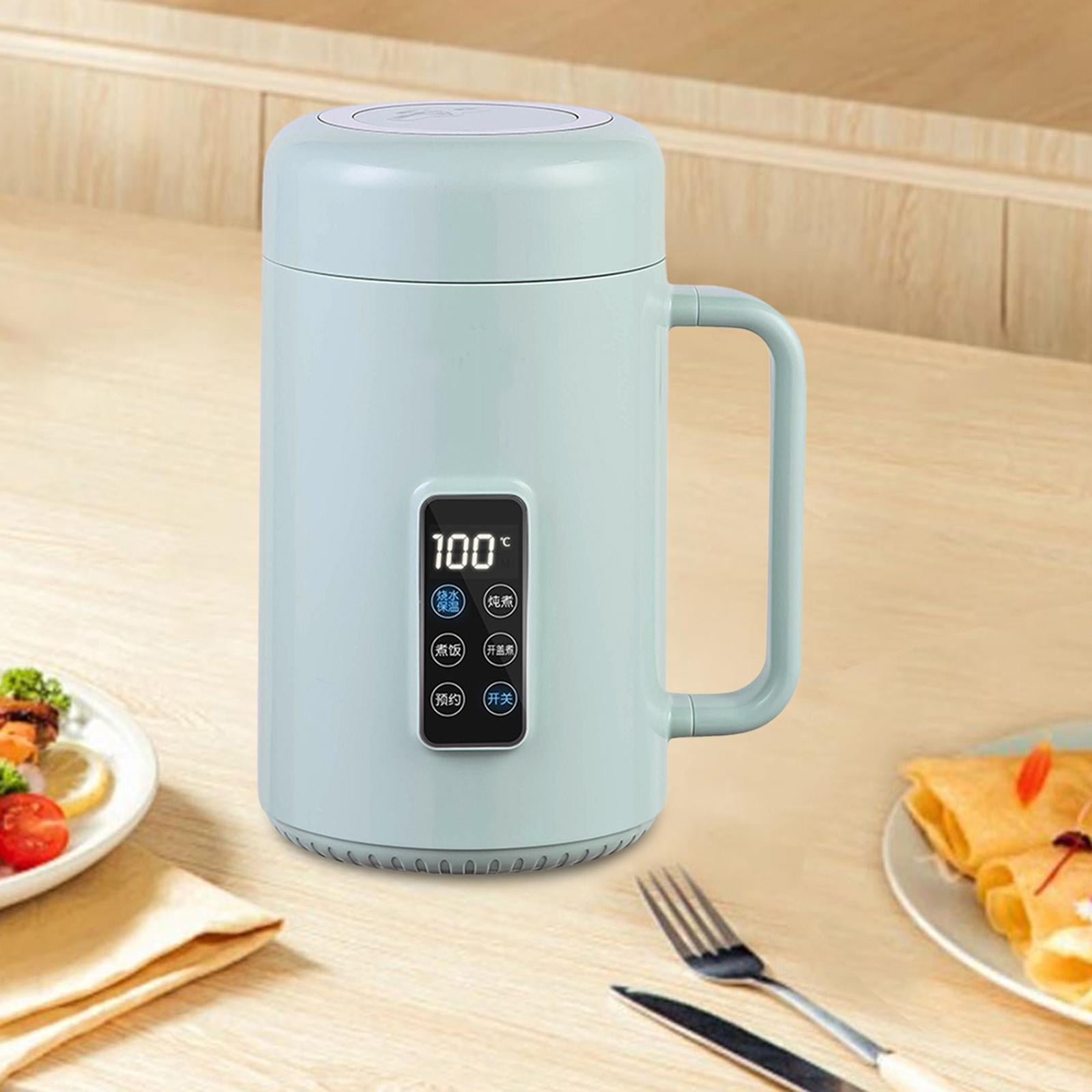 Esquirla Electric Cooker Electric Stewpot Noodles Pasta Heater Cookware Soup Steamer Slow Cooking Pot for Kithcen Restaurant Soup Eggs Green