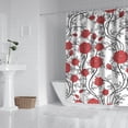 thumbnail image 2 of Pioneer Flower Floral Print Pattern Shower Curtain 72"x84" ,Bathroom Decorative Shower Curtains Set with 12 Hooks,Modern Waterproof Washable Shower Curtain, 2 of 6