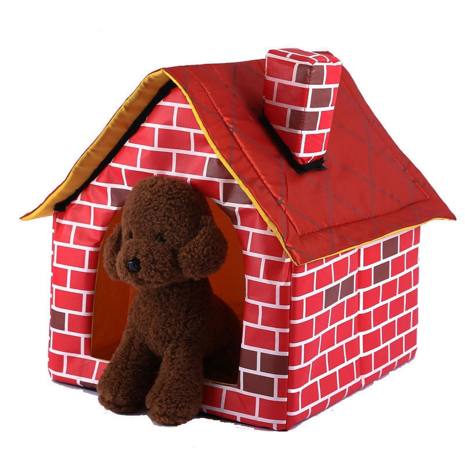 SuoKom Foldable Dog House Small House Pet Bed Tent Cat Kennel Indoor Portable Trave