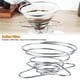 thumbnail image 1 of Juego de 2 filtros de café plegables y reutilizables de acero inoxidable para la cocina del hogar (L+S) JAMW Sencillez, 1 of 5
