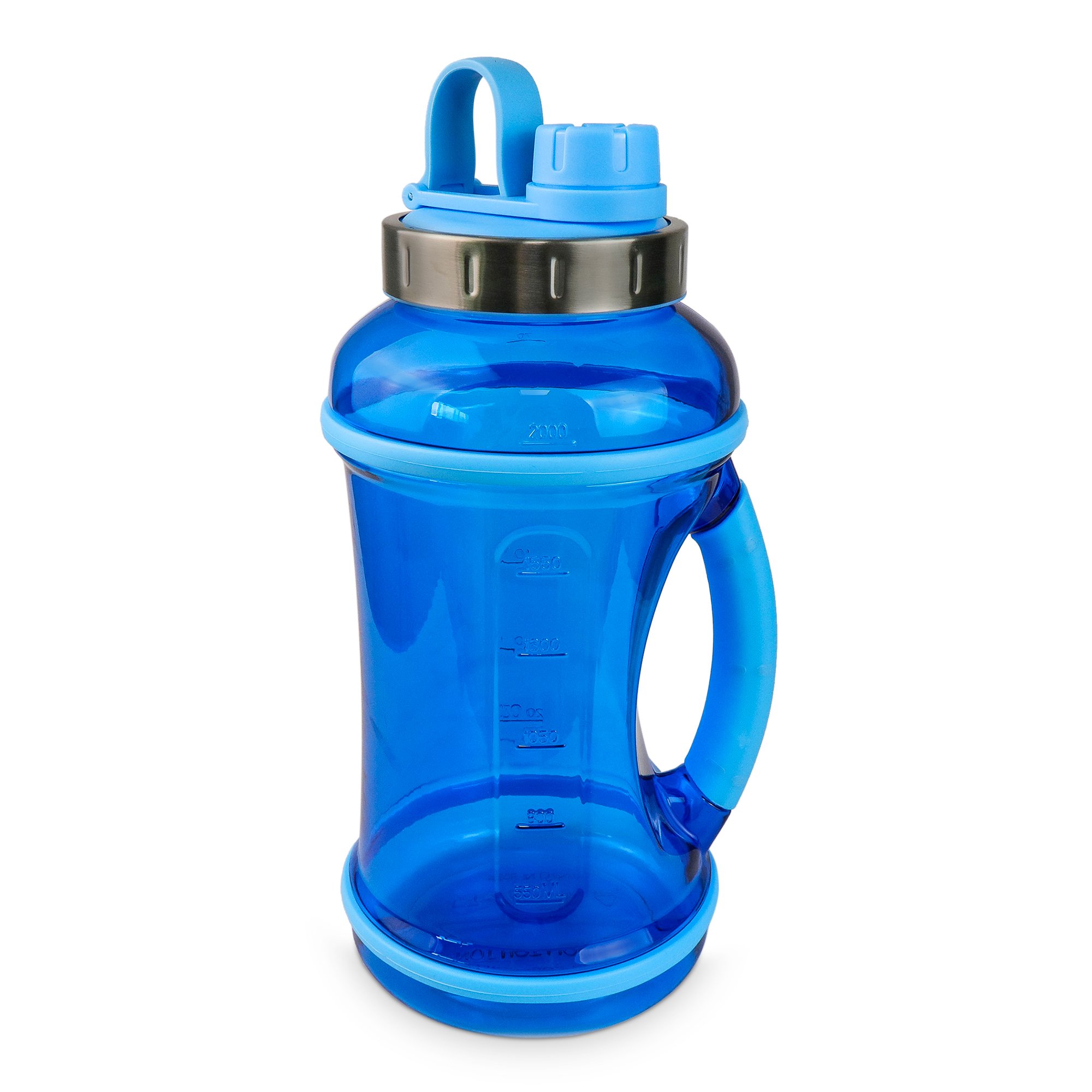 70oz Sport Water Bottle with Twist off Lid, Blue Bottle Leakproof Water