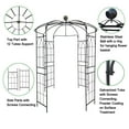 thumbnail image 3 of UBesGoo Garden Arbor Arch Garden Arbor Archway TrellisMetal Wedding Party Garden Arch 6.8ft x 9.5ft, 3 of 7