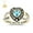 SS925/Gold Plated, variant on USA Mementos Custom Women's Class Rings Sterling Silver for High School & College Graduation-Heart
