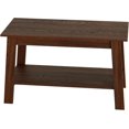 thumbnail image 1 of Industrial 2-Tier Coffee Table, 31.5" Narrow Storage Side Table with Rustic Finish for Living Room & Bedroom., 1 of 7