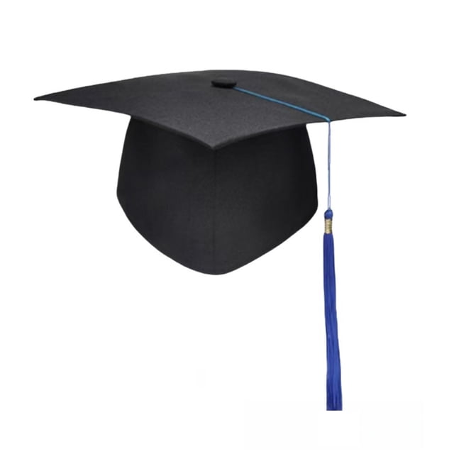 Hioecau Graduation Cap with Tassel Adjustable Size Lightweight Matte Bachelor Hat Sturdy Board Ceremony Party Graduation Hat Celebration Decor