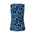 thumbnail image 5 of Lsque Blue Butterfly Printed Workout Tank Tops for Women, Athletic Sports Tank Tops, Compression Sleeveless Dry Fit Shirts,Sleeveless Yoga Shirt-Small, 5 of 9