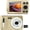 Gold, variant on Acuvar 16MP Compact Digital Camera with 2.4" LCD Screen – Easy Point and Shoot Camera for Kids, Teens, Beginners & Seniors | USB Cable Included | Lightweight Travel-Friendly Design
