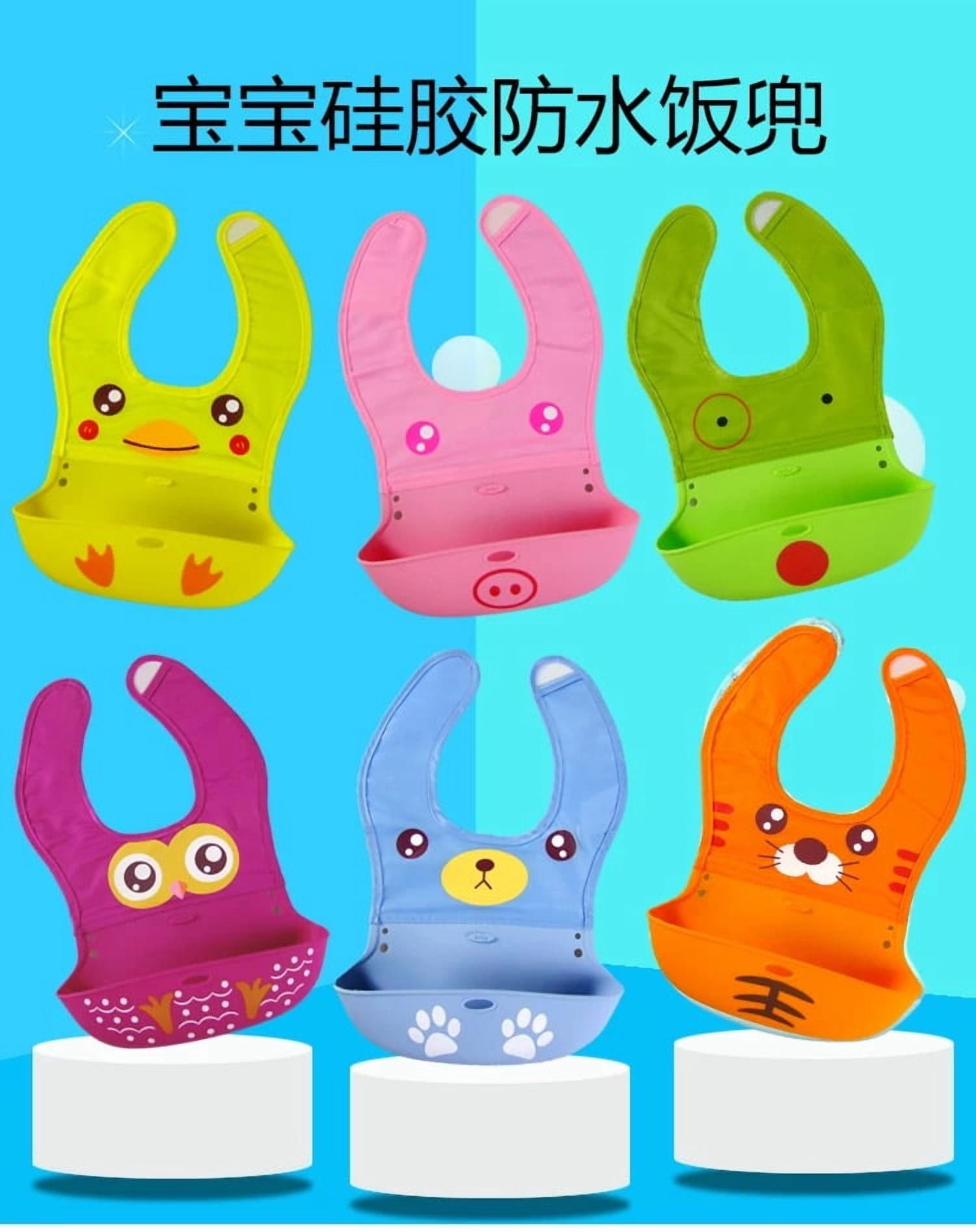 Cloth with silicone bib - Panda