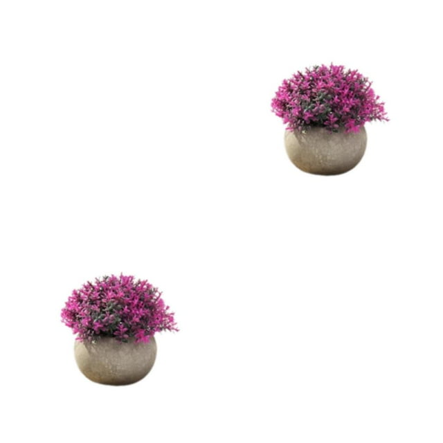 maskred Artificial Plants Pot Low Maintenance Realistic Appearance Eco-Friendly No Watering Flowers JH3424 2Set