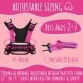 thumbnail image 3 of Arnés de seguridad infantil Hobble De Hoo Pink para niños de 2 a 7 años con autismo, 3 of 8