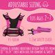 thumbnail image 3 of Arnés de seguridad infantil Hobble De Hoo Pink para niños de 2 a 7 años con autismo, 3 of 8