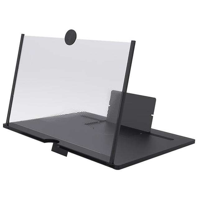Sidaley Lupa de pantalla de teléfono portátil de 10 pulgadas Pantalla de aumento de película Diseño dividido Ampliación de pantalla de teléfono Teléfono y Comunicación