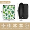 thumbnail image 2 of Hair Tools Storage with Heat Resistant Mat- Trifolium Printed Curling Iron Travel Bag/Flat Iron Case for Women, 2 of 8