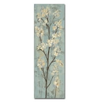 Trademark Fine Art 'Almond Branch I on Light Blue' Canvas Art by Silvia Vassileva
