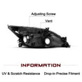 thumbnail image 4 of Direct Fit Chrome Amber Headlight Assembly Pair - Compatible with 2003-2007 Honda Accord Sedan/Coupe Models (2DR/4DR), 4 of 6