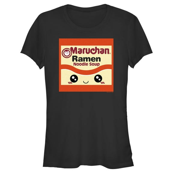 Junior's Maruchan Cartoon Ramen Packet Graphic Tee Black X Large