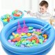 thumbnail image 2 of Juego de pesca con piscina inflable para niños, caña de pescar magnética, juguetes interactivos de agua para niños y niñas, regalo de cumpleaños, 2 of 4