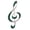 Green, variant on Abalone Shell Rhinestone Music Note Brooch Pin Pendant Simple Accessories Gifts for Party Wedding