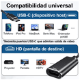 thumbnail image 3 of Usb Tipo C A  Bloosom Displayport Adaptador Para Samsung Y Huawei Negro, 3 of 4