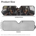 thumbnail image 5 of KUIFORTI Dachshund Car Sun Shade Funny Sun Shield for Car Windshield Cute Automotive Accessories fit for Jeep Wrangler JL JLU 2018-2025 / Jeep Gladiator 2020-2025, Easy to Install, 5 of 6