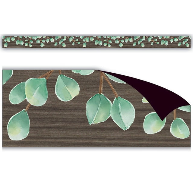 TEACHER CREATED RESOURCES (3 PK) EUCALYPTUS MAGNETIC BORDER