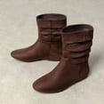 thumbnail image 3 of BURUDANI Women's Slouchy Flat Suede Ankle Boots, 3 of 5