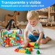 thumbnail image 2 of Paquetes de Bolsas Transparentes para Almacenamiento de Juguetes,bolsa de almacenamiento de juguetes de plástico,con Etiquetas y Cremallera de Metal,Para Bloques De Construcción,Libros (8PCS-L), 2 of 3