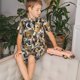 thumbnail image 4 of Balery Cute Dog Conjunto de Pijama Infantil de Manga Corta con Estampado – Ropa de Dormir de Algodón Suave-4X-Large, 4 of 6