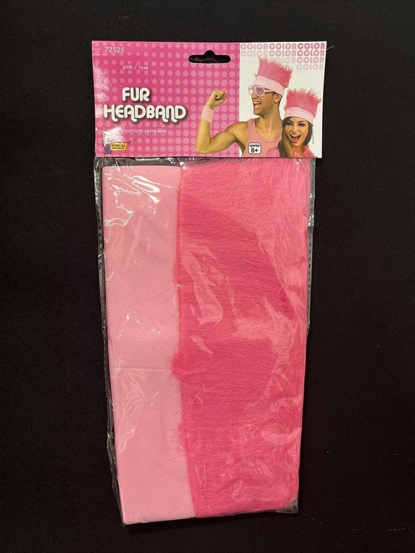 BUTTERFLY- Pink Fur Headband Party Headgear