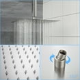 thumbnail image 6 of Bathroom Mirror Rain Fixed Shower Head (12 Inch Square, Brushed Nickel),Bathroom Cabinet, 6 of 7