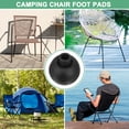 thumbnail image 6 of Uxcell 4-Pack Camping Chair Foot Pads, 13mm Rubber Folding Camp Chair Replacement Feet for Hiking/Picnic [Black], 6 of 6