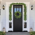 thumbnail image 4 of Guvpev 6FT Artificial Cedar Christmas Garland, Real Touch Green Faux Cypress Garland with Red Berries, Realistic Winter Greenery Garland for Home, Mantel, Indoor Outdoor Christmas Decorations, 4 of 13