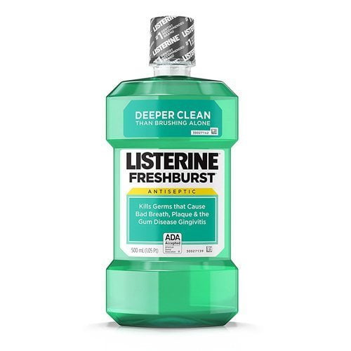 Listerine Freshburst Antiseptic Mouthwash, Fresh Burst, 500 ml