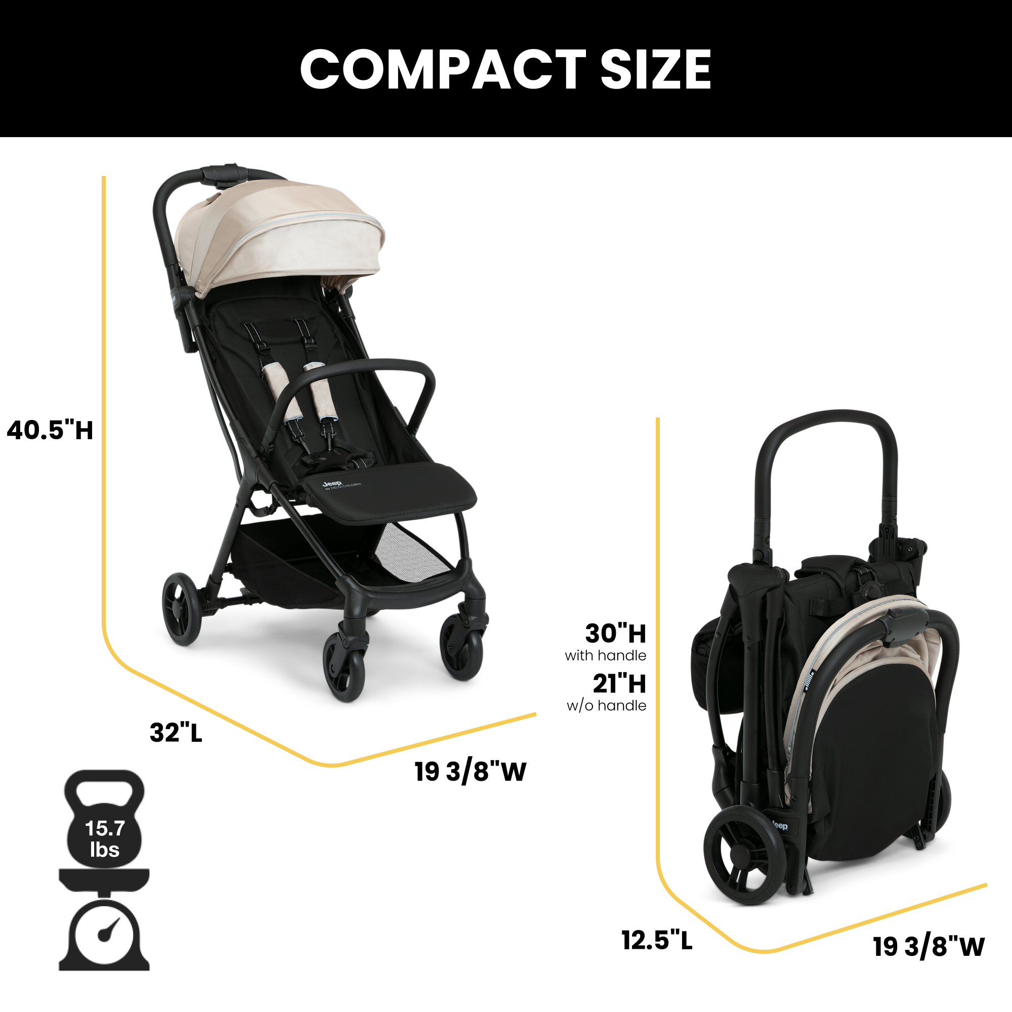 Jeep Altitude Compact Travel Stroller by Delta Children photo 7