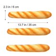 thumbnail image 2 of Pan artificial YONGSHENG modelo de comida de imitación decoración de cocina croissant mediano, 2 of 5