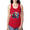 Red, variant on Colorful Labrador Retriever Animal Lover Ladies Racerback Tank Top