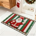 thumbnail image 6 of ToyKingdee Christmas Kitchen Rugs Bathroom Rug Non-Slip Red Door Mat Rugs for Entryway Indoor, Small Washable Throw Soft Bath Mat, Holiday Decor Untra-Thin Carpet, 6 of 6