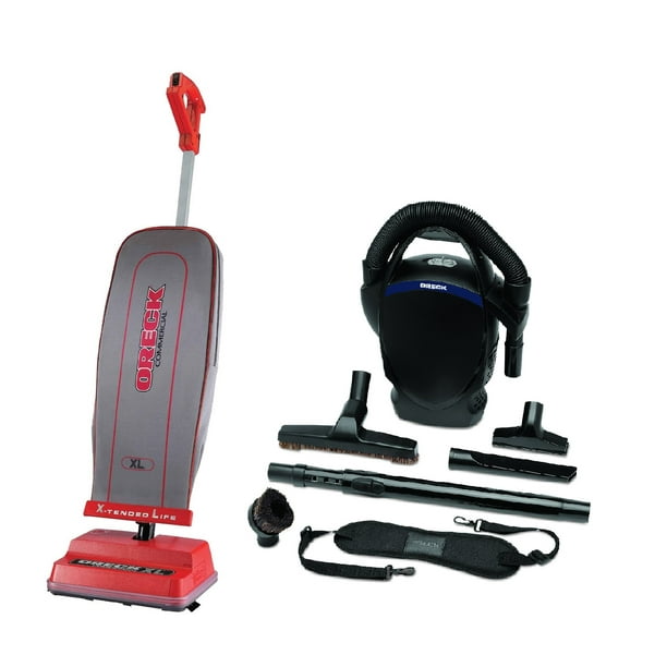 Oreck Commercial U2000R1 120 V Red/Gray Upright Vacuum Bundle with